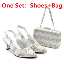 Designer Shoe and Bag Sets From Italy Original Italian Shoes and Bag Set for Women Wedding Shoes for Women Bride Party Pumps