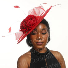 Big Flower Fascinators Hat Headpiece Women Kentucky Church Millinery Cap Ladies Derby Feather Pillbox Fascinator Hats