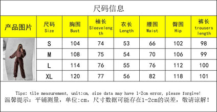 Hoodies Suit Winter Autumn Solid Casual Tracksuit Women Fleece 2 Pieces Set Sports Sweatshirts Pullover Jogger Sweatpants Outfit