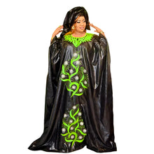 African Dre ss for Women Plus Si ze Embroidery Weddi ng Guest Long Maxi Dress with Scarf