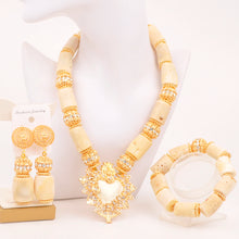 Natural coral beads orange necklace set for stylish Nigerian wedding couple African jewelry