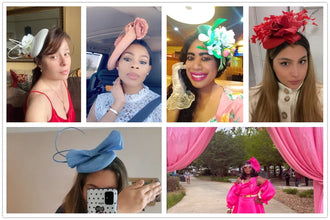 Big Top Hat 40 CM Size Women Party Dinner Deby Cocktail Ladies Chapeau Cap Bride Wedding Fascinators Base DIY Hair Accessores