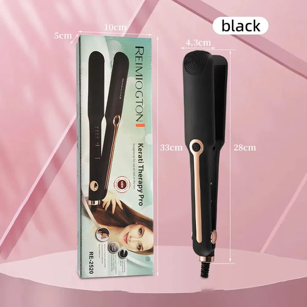 Professional Hair Straightener Ceramic Flat Iron Wide Plate Adjustable Temperature Hairstyler