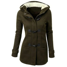 Womens Winter Hooded Cardigans Fleece Outerwear Hooded Jacket