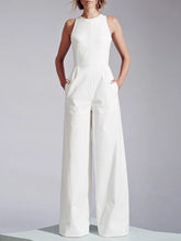 ZANZEA Casual 2023 Summer Playsuit Wide Leg Pant Women Long Rompers Sleeveless Waisted Overalls Office Lady Elegant Jumpsuits