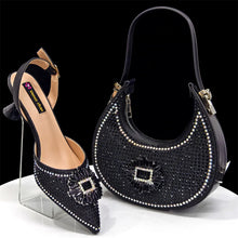 2025 Elegantly Sky Blue Women's Shoe and Bag Set for Parties and Weddings - Luxurious Heeled Pumps and Handbag for Nigeria