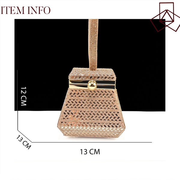 Nigeria Fashion Rhinestone-encrusted Ladies Party Shoes And Special bag High Heels And Dual Purpose Mini Bag Women's Shoes