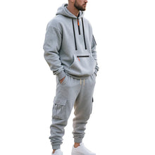 Men's 2 Piece Long Sleeve Athletic Full Zip Jogging Sweatsuits