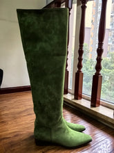 Fashion Knee Length Women's Frosted Leather Long Boots