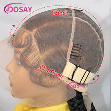 Short Synthetic Braided Wigs Full Lace Wig For Black Women Box Braids Wig With Baby Hair Jumbo Knotless Braiding Hair Wig 20Inch