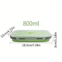 1/4pcs Collapsible Silicone Food Storage Container Stackable Space Saving Lunch Box Microwaveable Foldable Kitchen Accessories