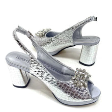 Italian Rhinestone Decoration Women's Shoes And Bag Set