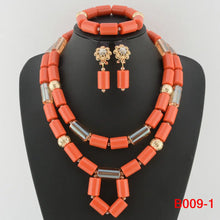 Traditional Nigerian Wedding Artificial Coral Beads Bridal Jewelry Sets African Beads Jewelry Necklace Set