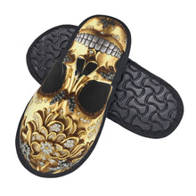 Custom Queen Of Absolutely Everything Gold Baroque Soft Memory Foam House Slippers Women Comfy Warm Anti-skid Sole Slipper