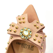 2022 Rivet Style  Women Shoes and Bag to Match in Color matching High Quality Nigerian Design Matching Shoes and Bag