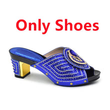 Italian Ladies Shoes and Bags To Match Set Decorated with Rhinestone Plus Size Shoes Women Heel Women Shoes and Bag Set In Italy