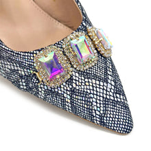 2024 Rhinestone Pointed-Toe High Heels Shoes and Bags Set for Women Wedding and Party Elegant Luxury Fashion in Wine Color