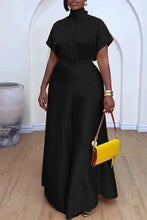 African Fashion 2024 New in Women Two 2 Piece Sets Outfit Soft Satin Lace Up Top and Wide Leg Pants Set Matching Set