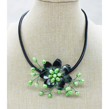 new !!  Latest Design Shell Flowers Wedding Crystal Necklace Women Fashion Necklace  20