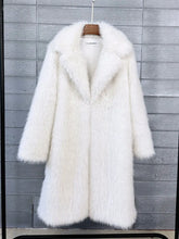 Women's Long Fluffy Faux Fur Jacket