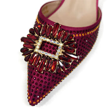 2025 Nigerian Women's Party Shoes and Bags Medium Heel Pointed Toe Elegant Party Footwear With Matching Color Handbag for Women