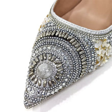 Spot Goods Elegant Streamlined Pointed Toe Women's Shoes Matching Flower Basket Handbag Party Women's Shoes And Bag Set