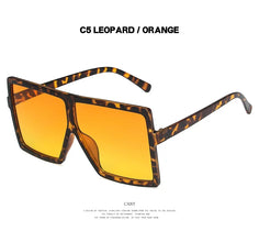 2022 Square Women Sun Glasses Female Eyewear Eyeglasses Plastic Frame UV400 Shade Fashion Driving New Oversized Sunglasses