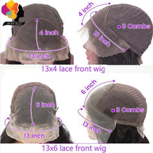 Colored Red Straight Lace Front Human Hair Wig 13x4 13x6 Transparent Lace Frontal Wigs Burgundy Human Hair Wigs for Black Women