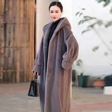 Women's Single Breasted Thick Hooded Winter Jacket