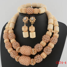 Latest African Wedding Resin Beads Fashion African Beads Jewelry Sets Hot Nigerian Wedding African Beads Jewelry Set