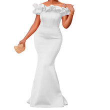 Plus Size Summer Sleeveless Dress Women Ruffle Pleated Off Shoulder Elegant Modis Ladies Dresses Slim Bodycon Ruffle Woman Dress