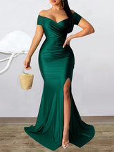 New In Dresses V-neck Dress High Slit Solid Color Elegant Long Maxi Dresses Wedding Bridesmaid Club Party Dresses Female