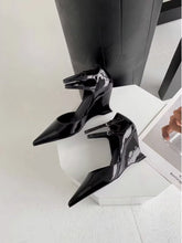 High Heels Women Pointed Toe Shoes Wedges Fashion Sexy Shallow Shoes Woman New 2025 Trend Spring Designer Elegant Sandals Mujer