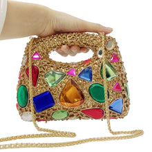 Women Gold Crystal Clutch Purse Gems Evening Bags Party Dinner Diamond Shoulder Bags Cocktail Rhinestone Handbags and Purses