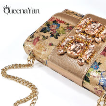 QSGFC Italian Sandals and Bags Matching Set 2024 Women Heel Party for Rose Gold Colour Wedding Bigger Size Thick Heel Shoes