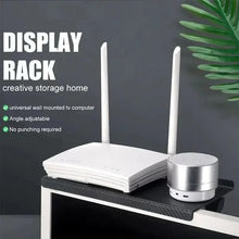 1pc hot selling computer and TV screen top storage rack wireless router, set-top box rack no hole storage home storage artifact