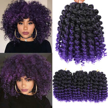 3 Packs Wand Curl Jamaican Bounce Crochet Hair 8inch T Purple 27 30 350 Bug Ombre Blonde Synthetic Jumpy Wand Curly Hair 60Roots