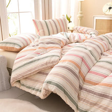 Winter Bedding Thick Quilt Blanket Thick Warm Flannel Fleece Comforter for Cold Nights
