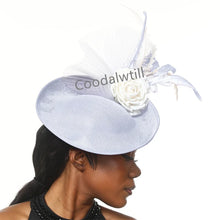 New Fashion Flower Fascinator Wedding Headpiece Women Party Dinner Pillbox Cap With Flower Hair Accessories Ladies Feather Cap