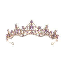 Girl's birthday tiara bridal wedding hair accessories Korean simple wedding dress children's performance tiara accessories.