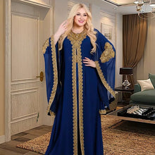 Two Piece Set Dress African Dresses for Women 2023 Traditional Gold Embroidery Clothing Islam Kaftan Abaya Musulman Robe Femme
