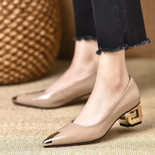 Elegant Fashionable Simple Metal Headed Women's Shoes Comfortable Versatile High Heel Boots Spring Summer 2024 New Arrival
