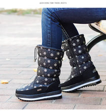 Winter women's Warm Plush Mid-calf Waterproof Snow Boot