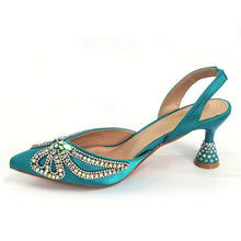Venus Chan 2023 Yellow Classy Bowknot Pointed Toe Women's Shoes High Heel Elegant Sandals Shallow Mouth Shoes Bag Set Women
