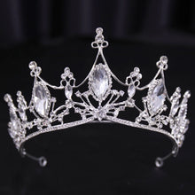 Bridal Wedding Hair Accessories Silver Crystal Hair crown alloy diamond crown women's fashion high-end atmospheric headdress