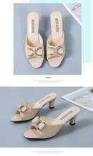 Summer Female Sandals Women Slippers Sexy Open Toe Fish Mouth Slippers  Ladies Rhinestone Bowknot Slides Shoes Plus Size 42