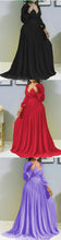 African Dresses for Women Spring Summer African Long Sleeve V-neck Polyester Solid Color Long Pleated Dress Maxi Dress S-5XL