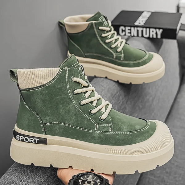 Men's High-Top Platform Casual Comfortable Winter Boots