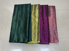 African Nigerian Tulle Lace Fabric, Organza Embroidery, Party Gown, Brocade Jacquard Wedding Dress, High Quality, 5Yard, YXZ157