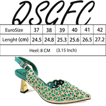 QSGFC New Shoes and Bags Matching Set 2024 Nigerian Women Heel Party for Women Fuchsia Colour Italian Design Wedding INS Design